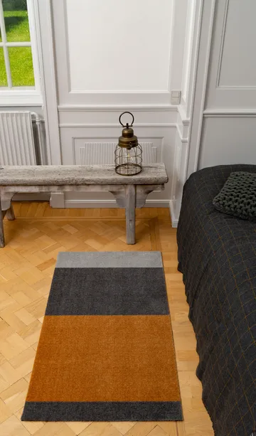 Stripes hallway rug horizontal - Grey-grey-dijon. 67x120 cm - tica copenhagen