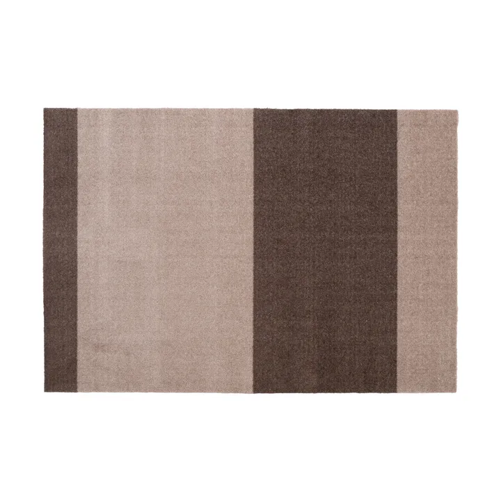 Stripes hallway rug horizontal - Sand-brown. 90x130 cm - tica copenhagen