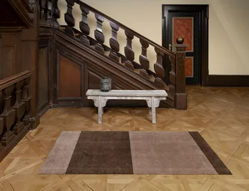 Stripes hallway rug horizontal - Sand-brown. 90x200 cm - tica copenhagen