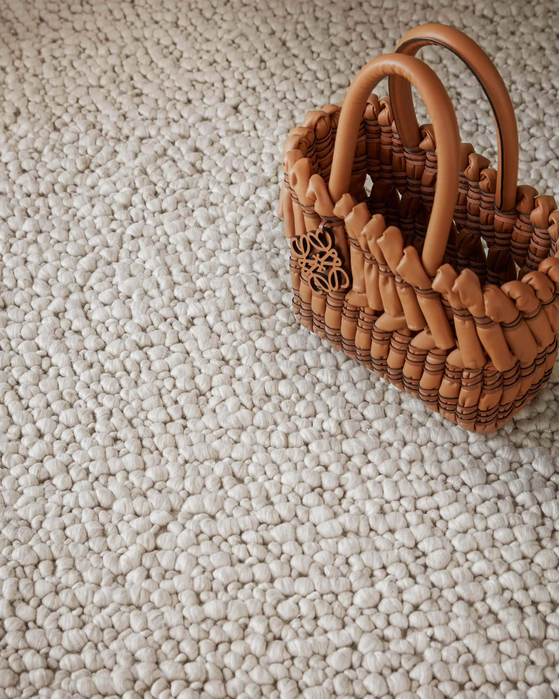 Andersdotter wool carpet 170x240 cm, Beige-offwhite Tinted
