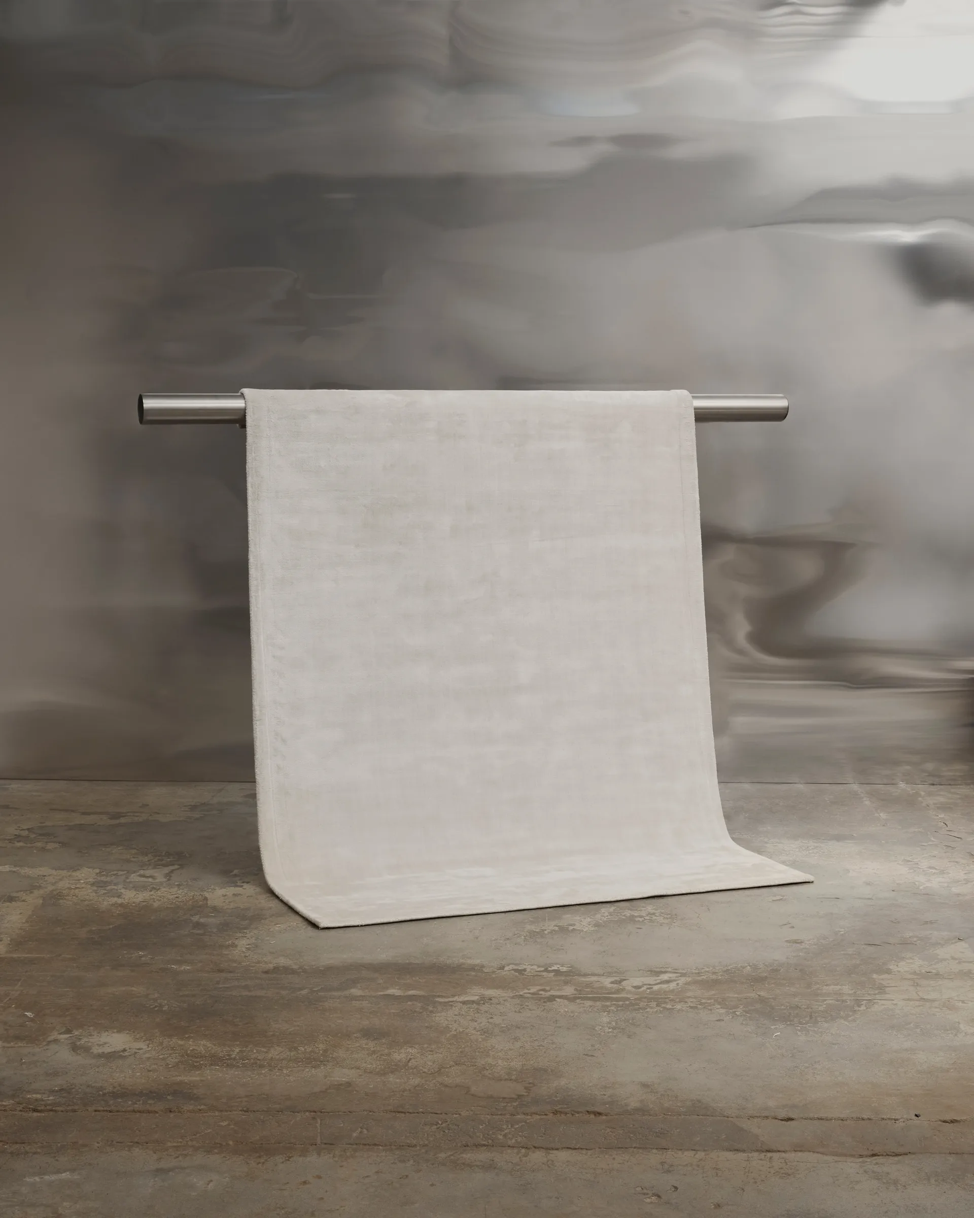 Backfjall viscose carpet 200x300 cm, Offwhite Tinted