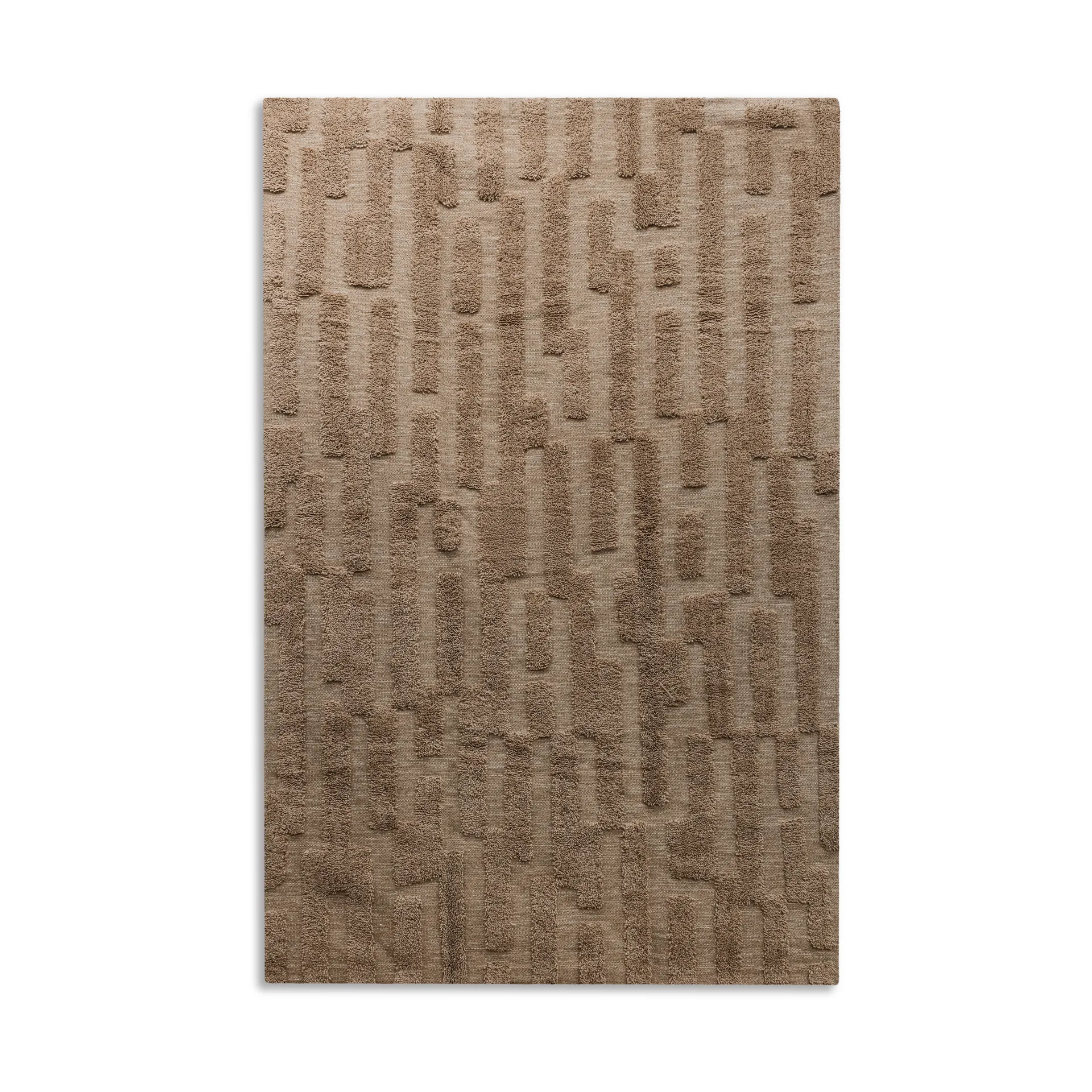 Bielke wool rug 200x300 cm, Dark beige Tinted