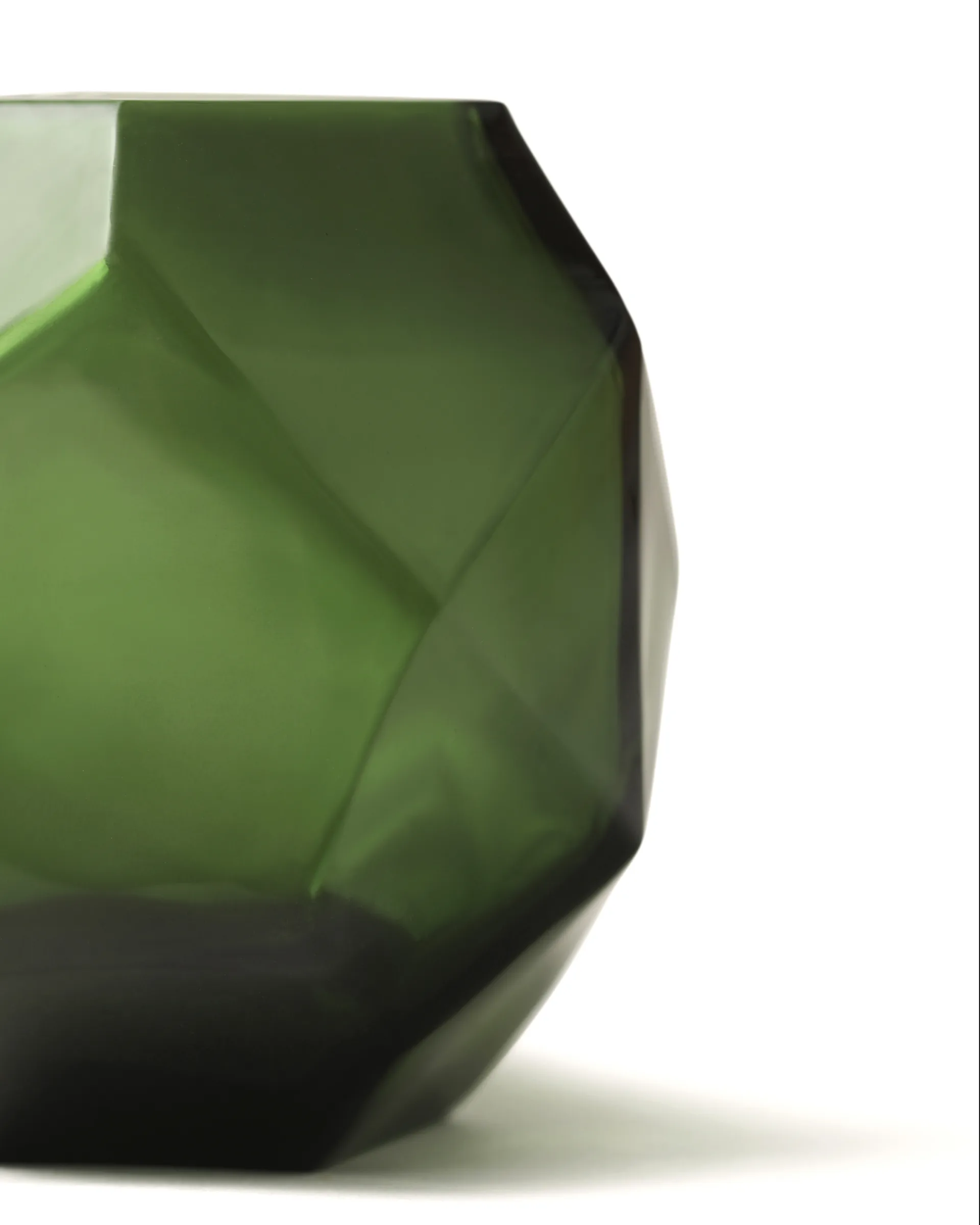 Bjork lantern Ø9x10 cm, Green Tinted