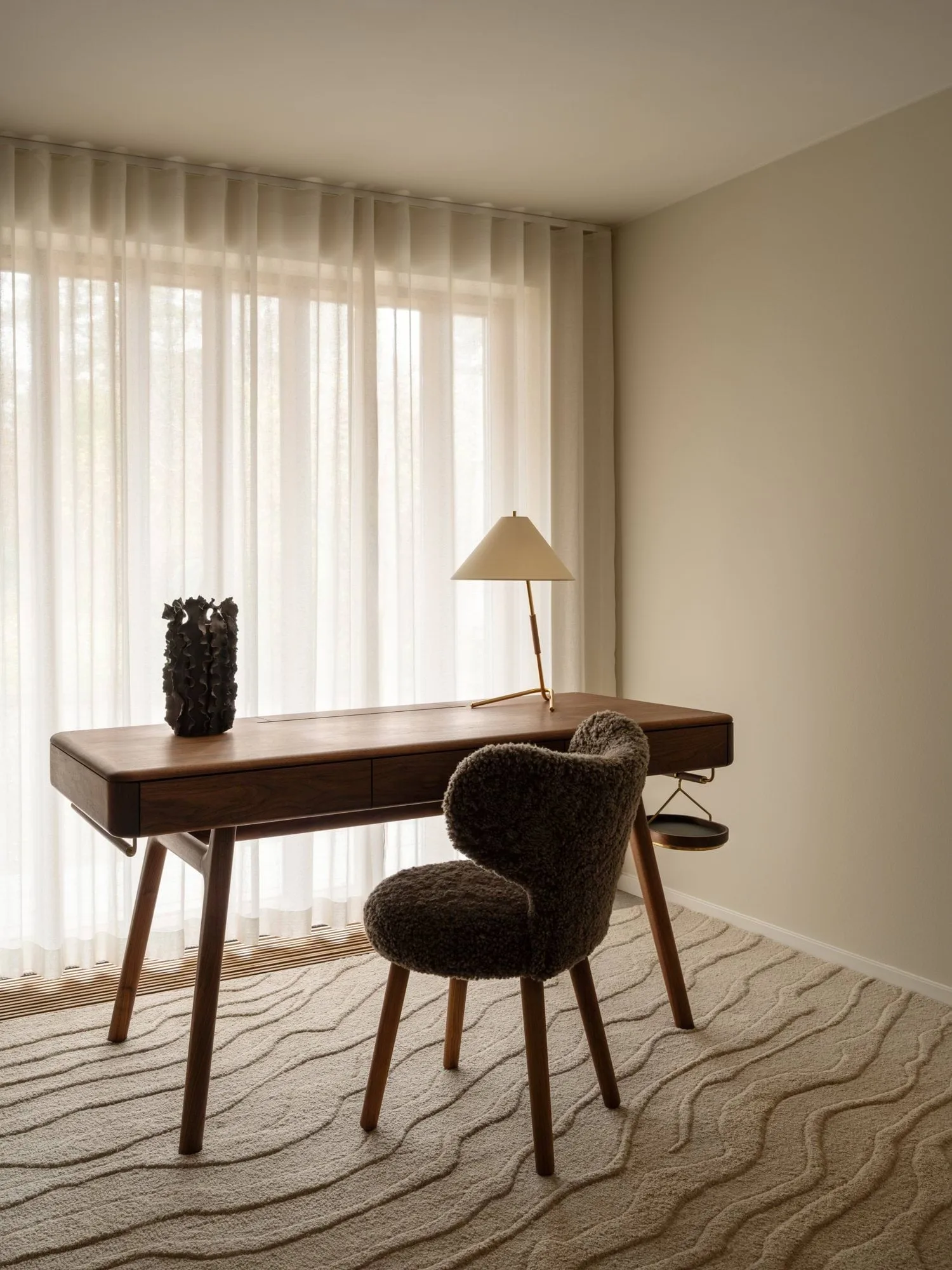 Duvell wool rug, Beige, 250x350 cm Tinted