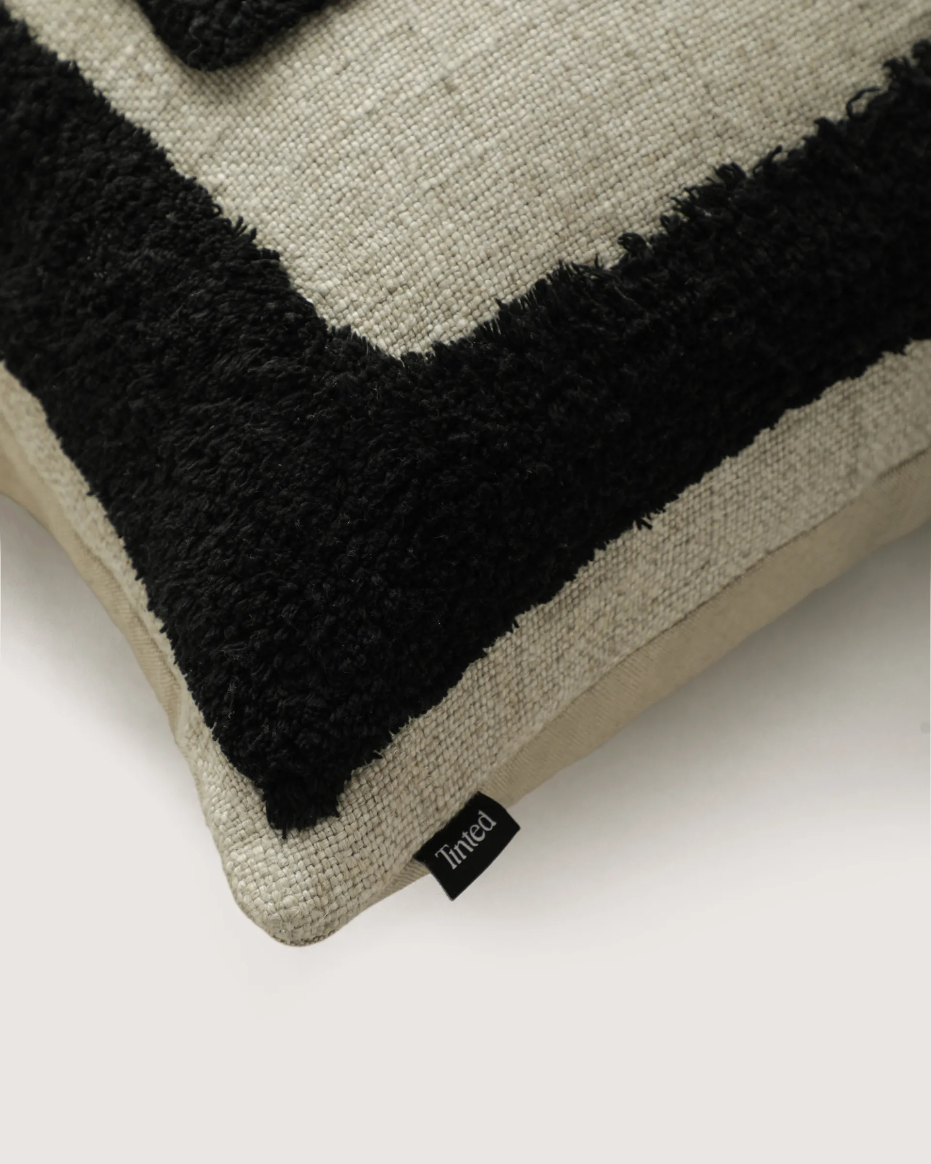 Franck cushion 55x55 cm, Black-white Tinted