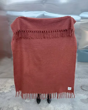 Fridh mohair throw - Rust, 130x170 cm - Tinted