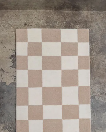 Hafstrom entrance rug wool 80x300 cm - Beige-white - Tinted
