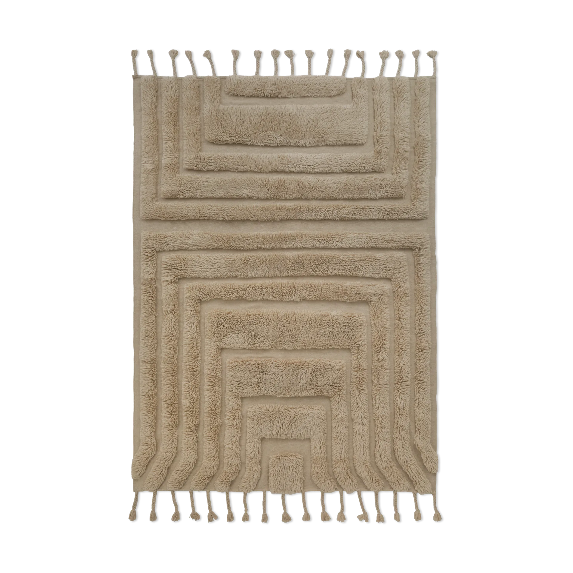 Kask wool carpet 170x240 cm, Beige Tinted