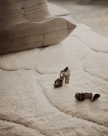 Kullin wool carpet 170x240 cm - Offwhite - Tinted