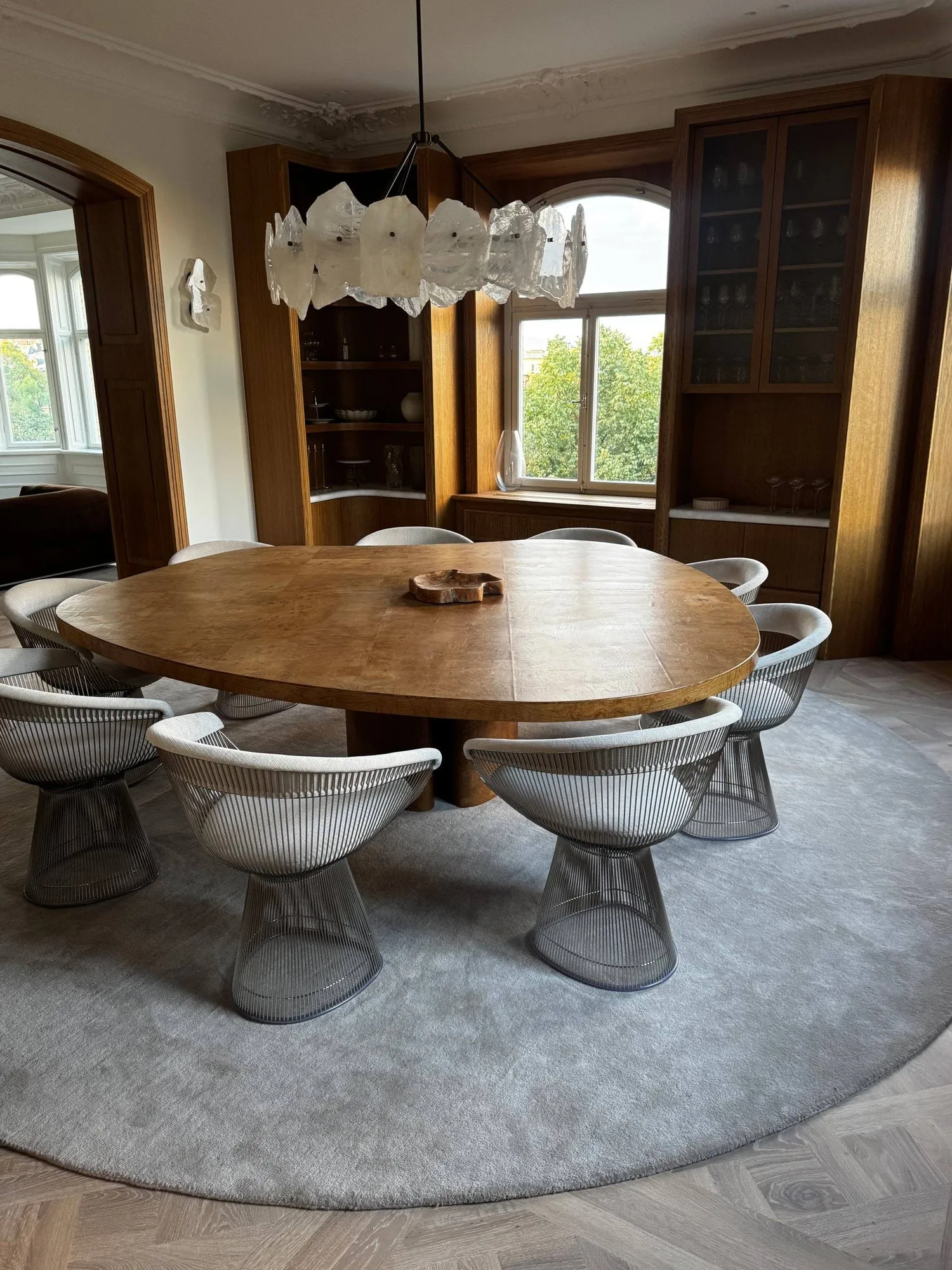 Liljehok wool rug, Beige, Ø200 cm Tinted