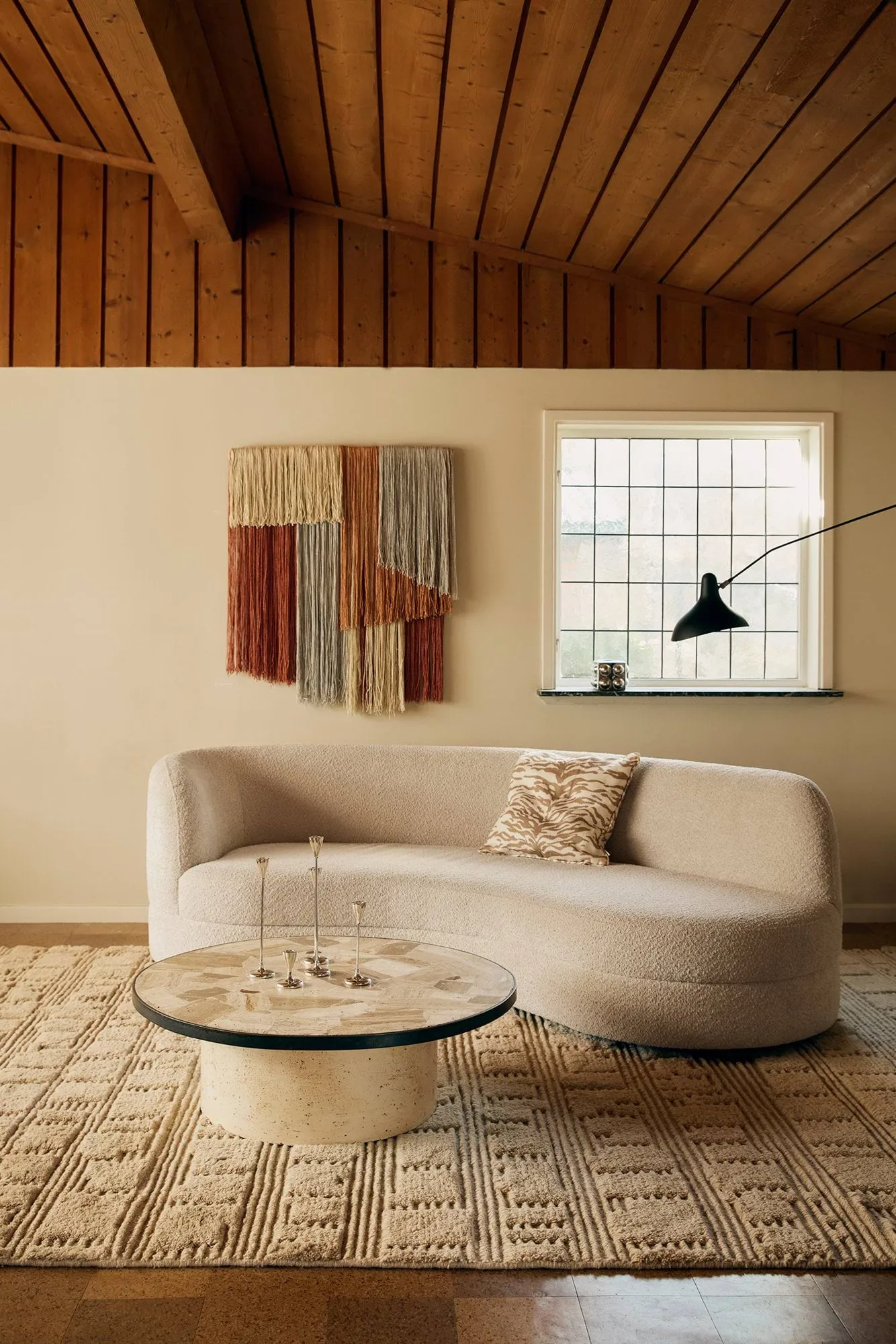 Lydahl wool rug, Beige, 250x350 cm Tinted