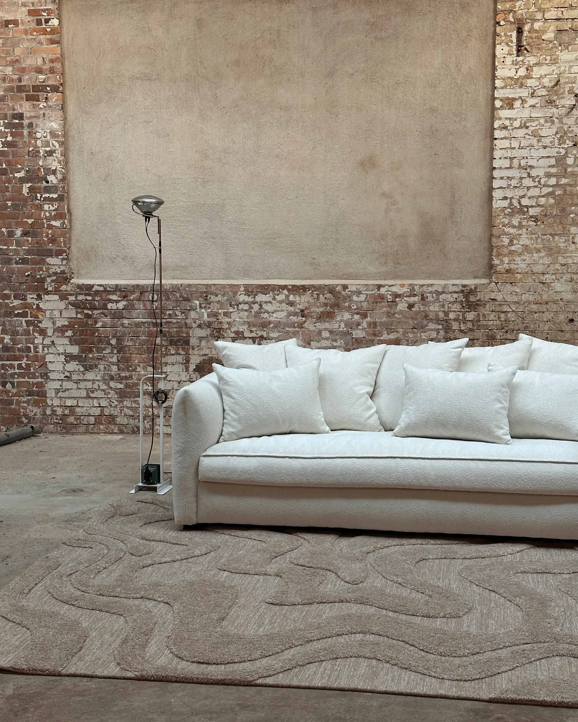 Norlander wool rug 200x300 cm, Beige-melange Tinted