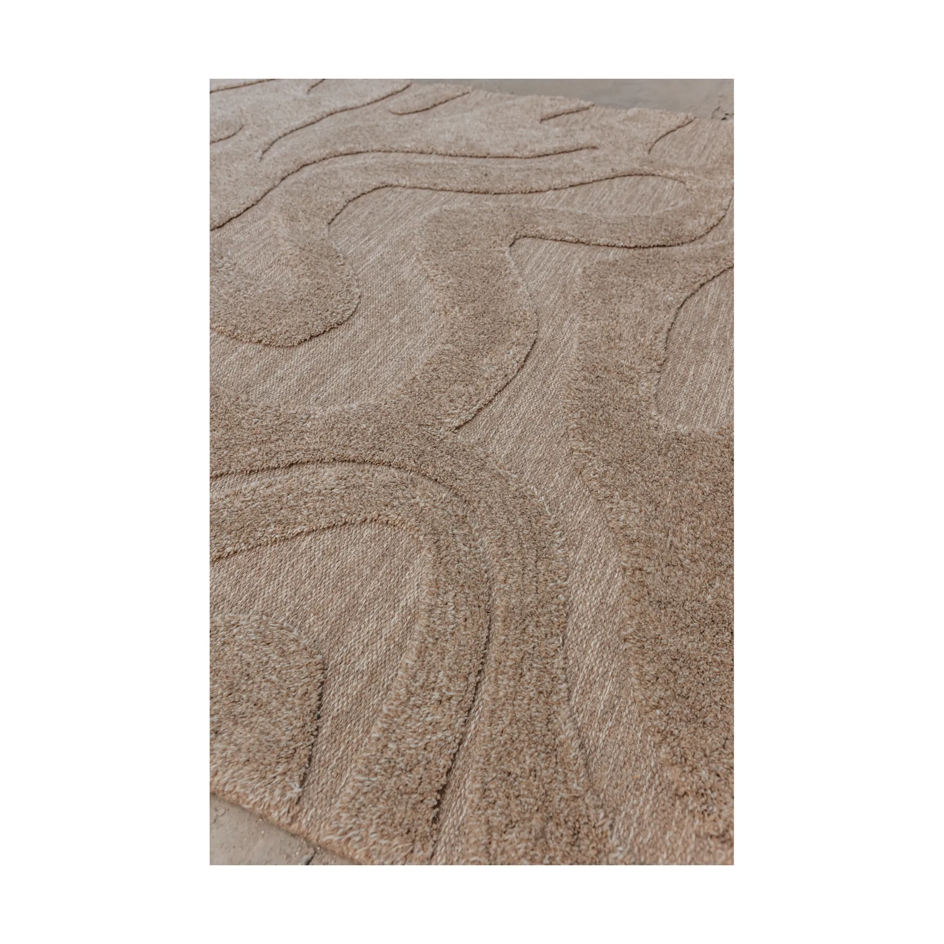 Norlander wool rug 300x400 cm, Beige-melange Tinted