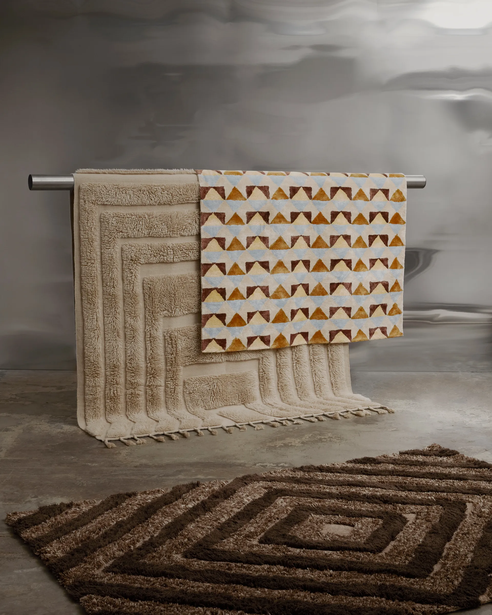 Stenborg wool carpet 170x240 cm, Brown Tinted
