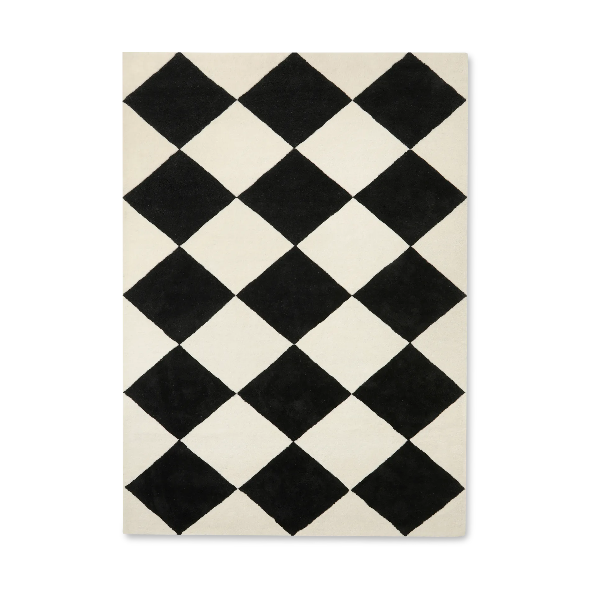 Tenman wool carpet 250x350 cm, Black-white Tinted