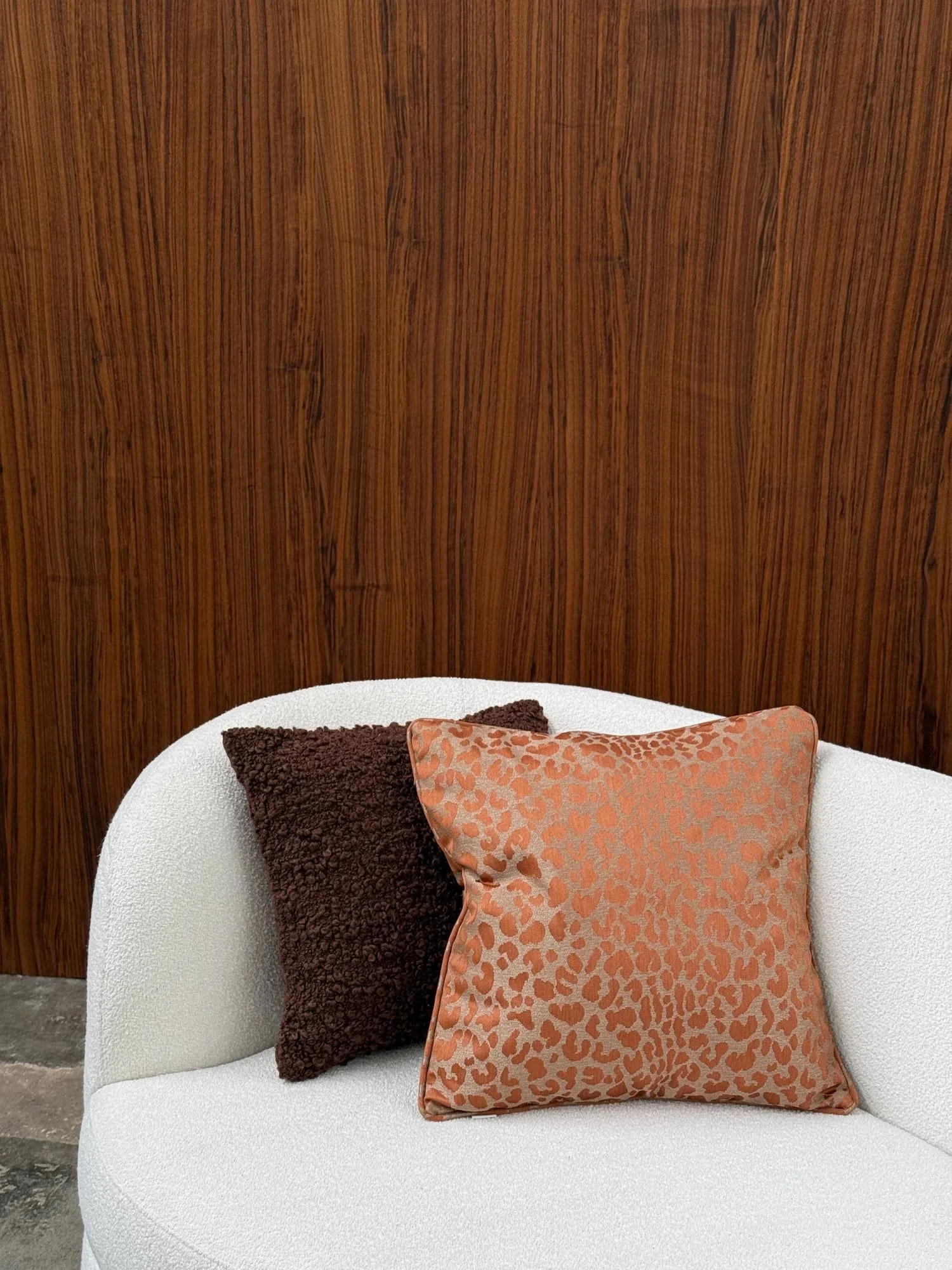 Vildklint leopard decorative cushion, Rust, 50x50 cm Tinted