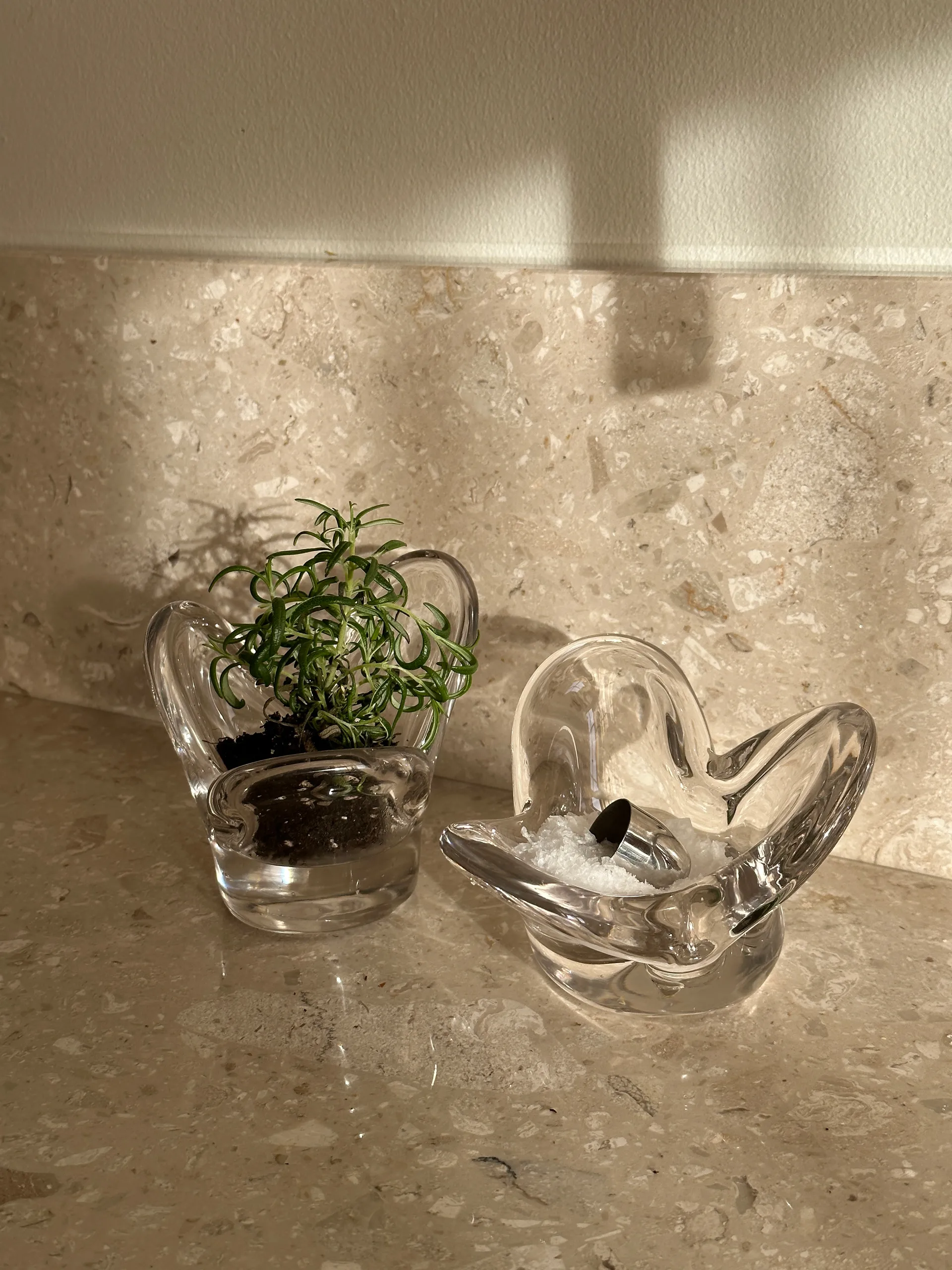Visser Candle holder, Clear Tinted