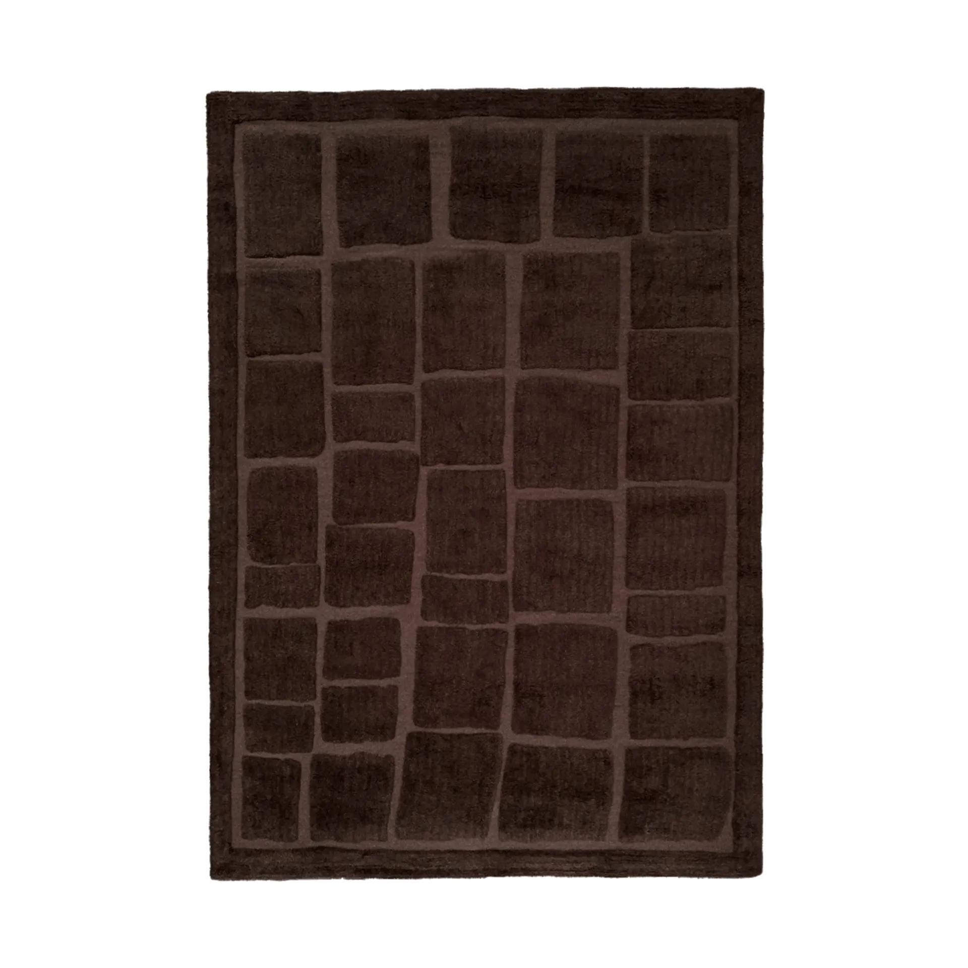 Wandel wool rug, Brown, 250x350 cm Tinted