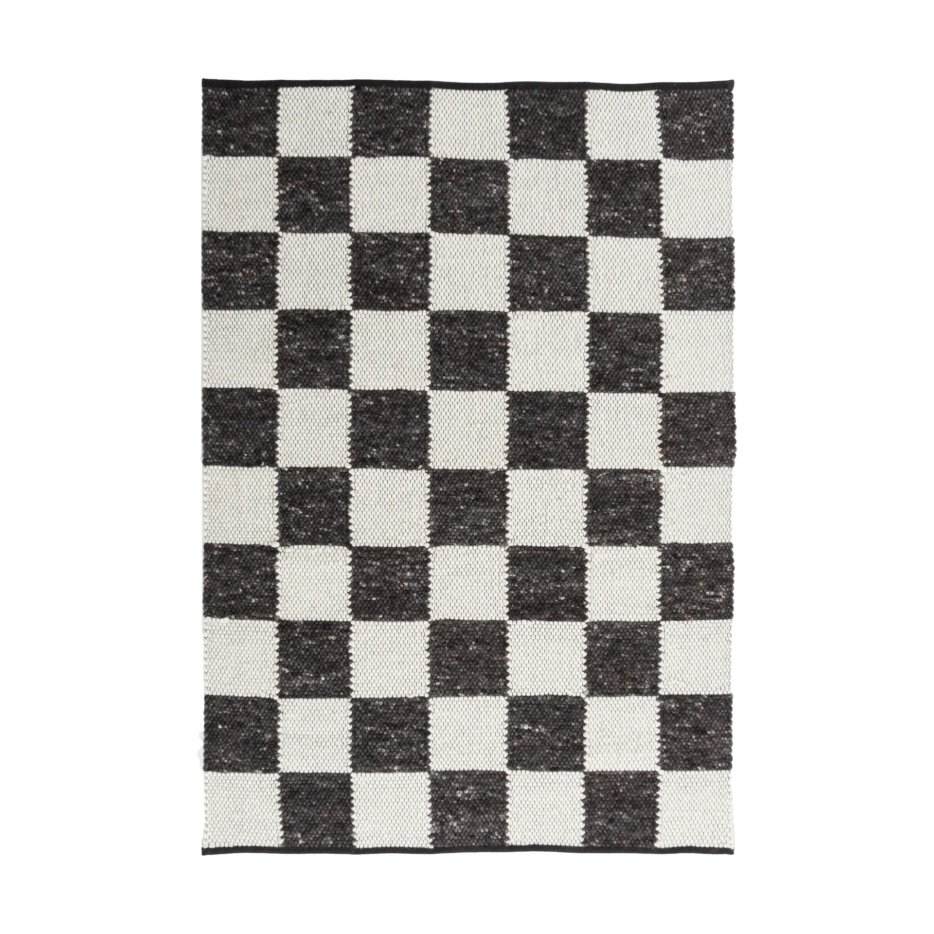 Gotland Design rug Special Edition, Anthracite-white no. 2428, 200x200 cm Tisca