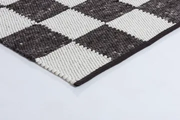 Gotland Design rug Special Edition - Anthracite-white no. 2428, 200x200 cm - Tisca