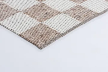 Gotland Design rug Special Edition - Light brown-white no. 2412, 90x180 cm - Tisca