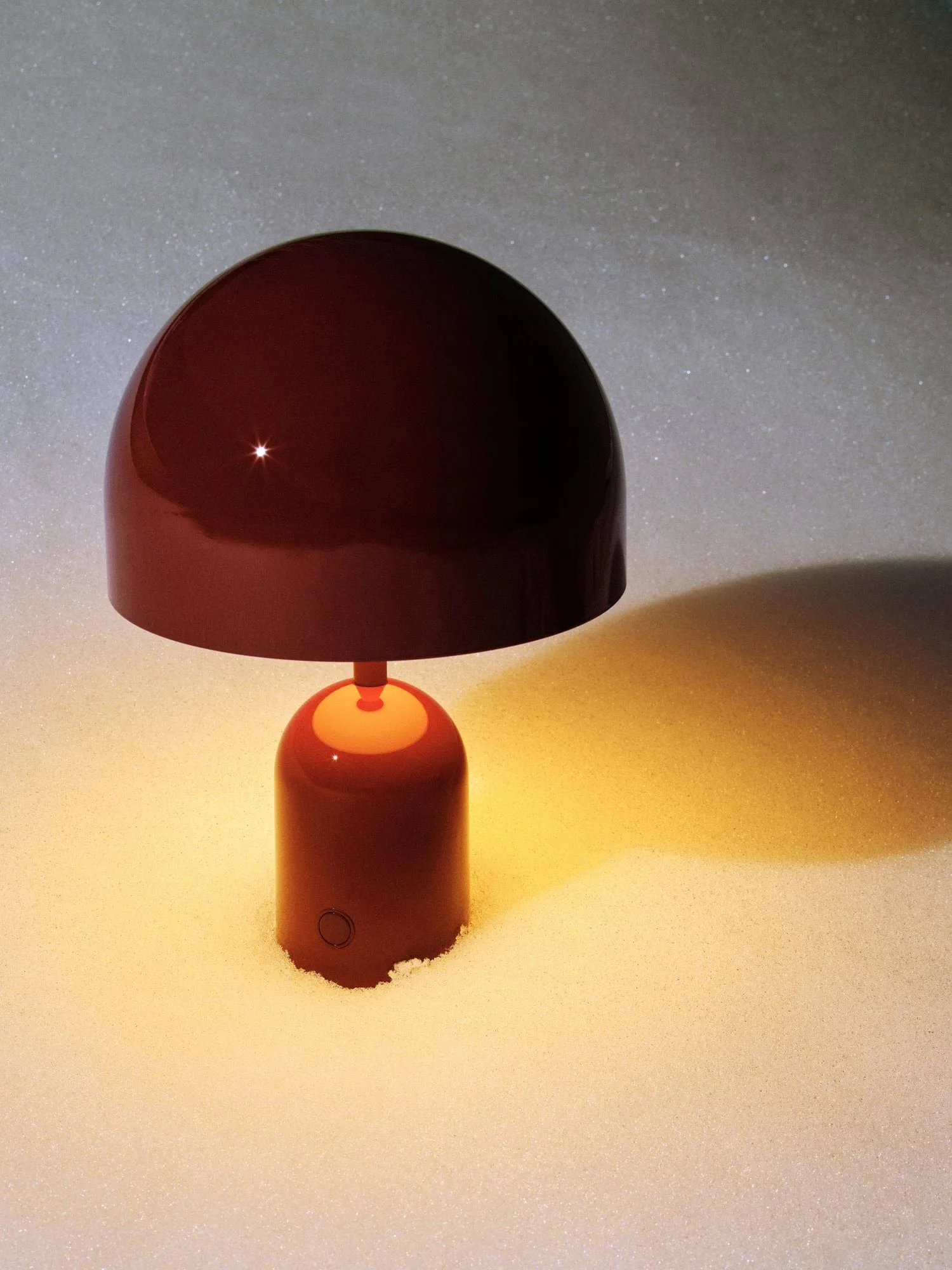 Bell Portable LED table lamp 28 cm v.2, Burgundy Tom Dixon