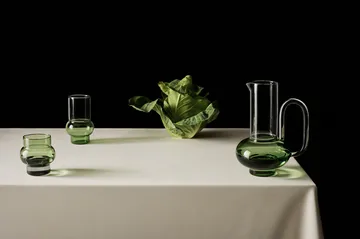 Bump Tall drinking glass 2-pack - Green - Tom Dixon