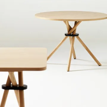 Flash side table 30x50 cm - Black mirror glass-black stand - Tom Dixon