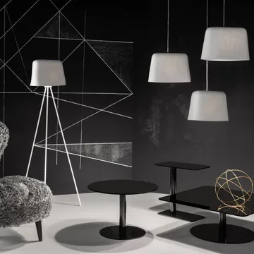 Flash side table 30x50 cm - Black mirror glass-black stand - Tom Dixon