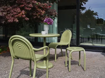 Groove café table round - Moss, Ø70 cm - Tom Dixon