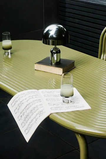 Groove dining table 86x185 cm - Moss - Tom Dixon