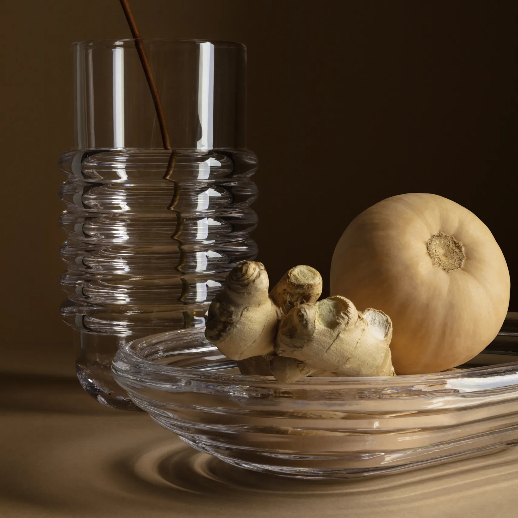 Press bowl large, clear Tom Dixon