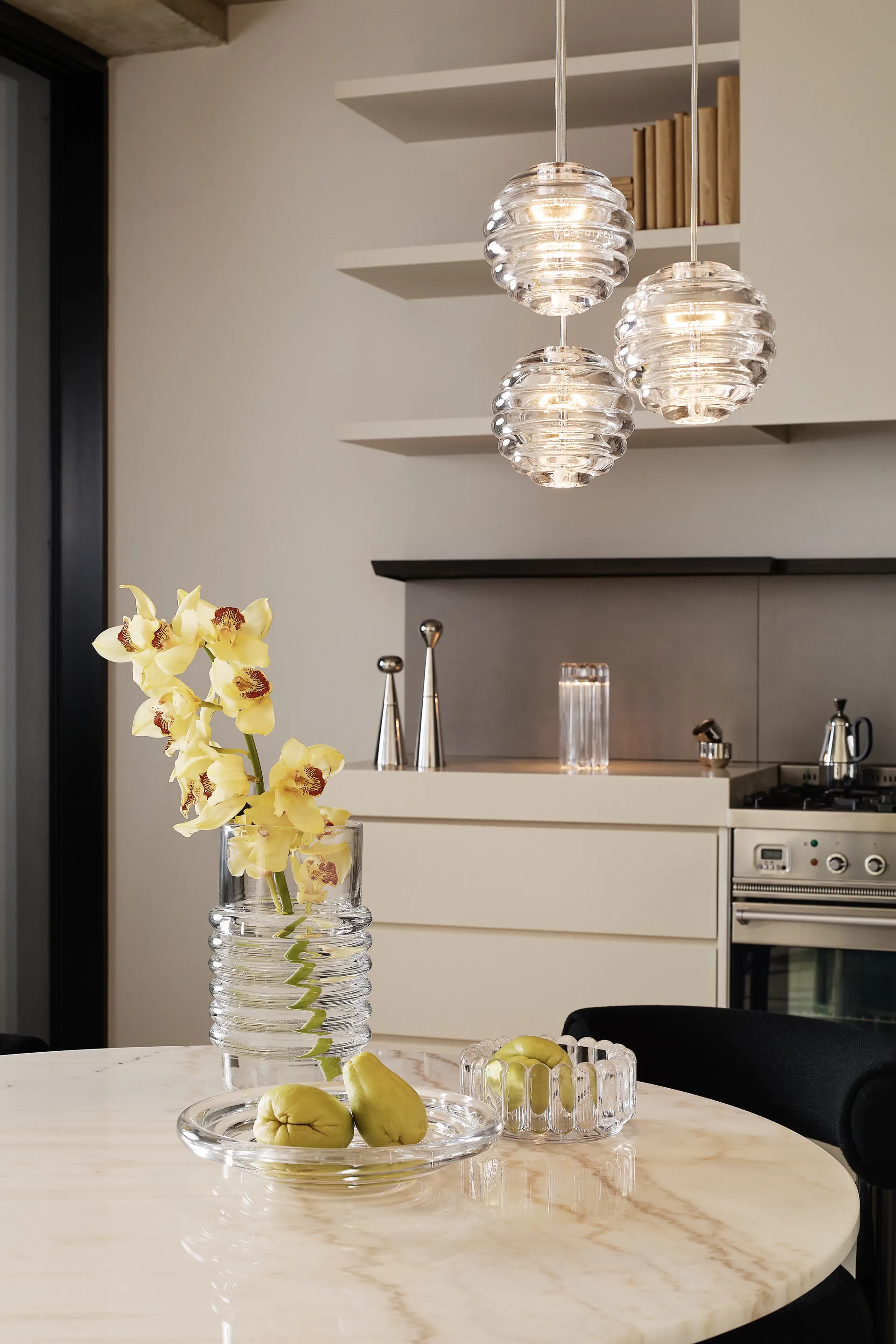 Press bowl medium, clear Tom Dixon