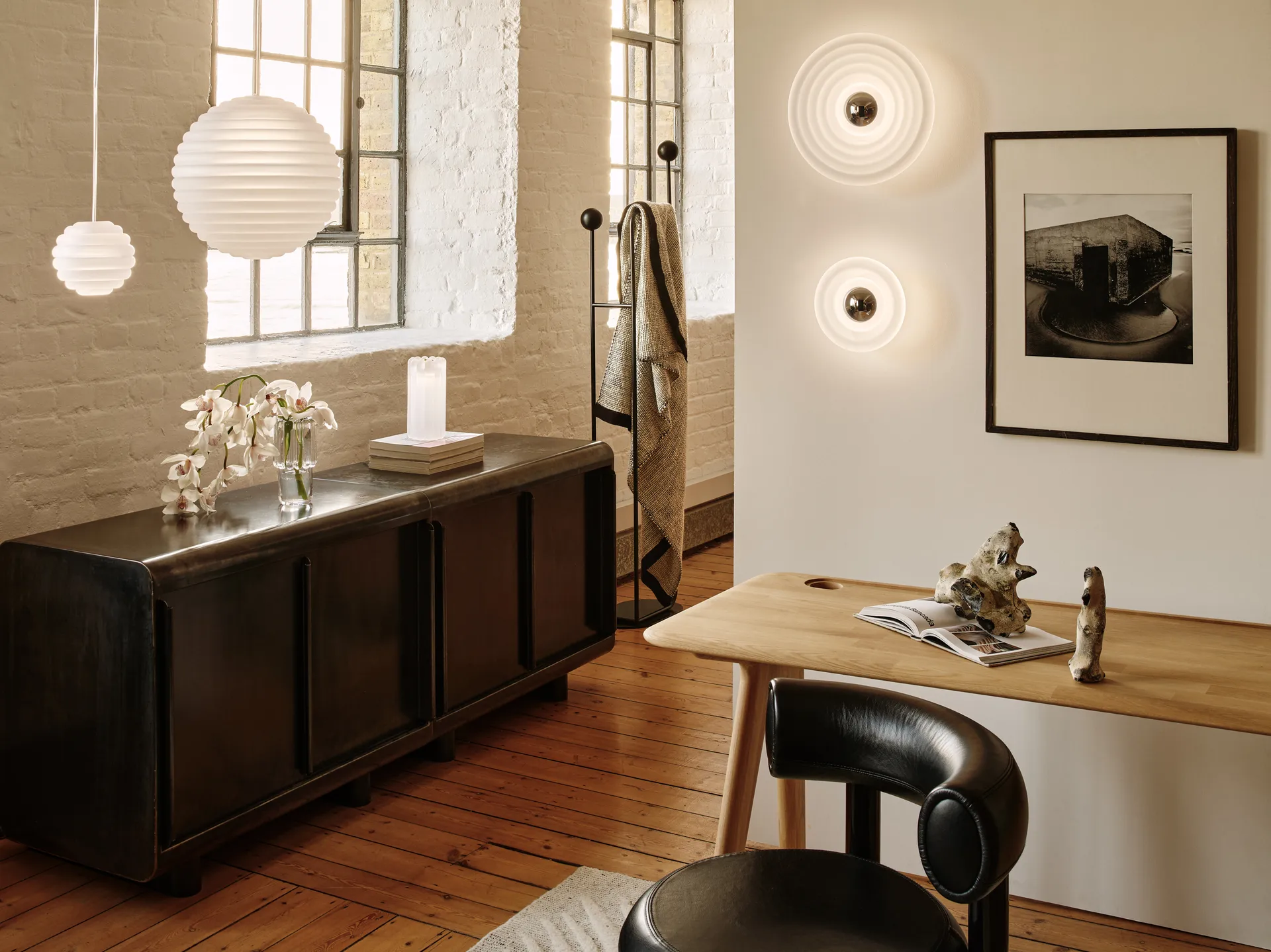 Press Sphere mini pendant LED Ø14,5 cm, Frosted Tom Dixon