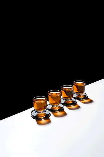 Puck shot glass 5 cl 4-pack - Clear - Tom Dixon