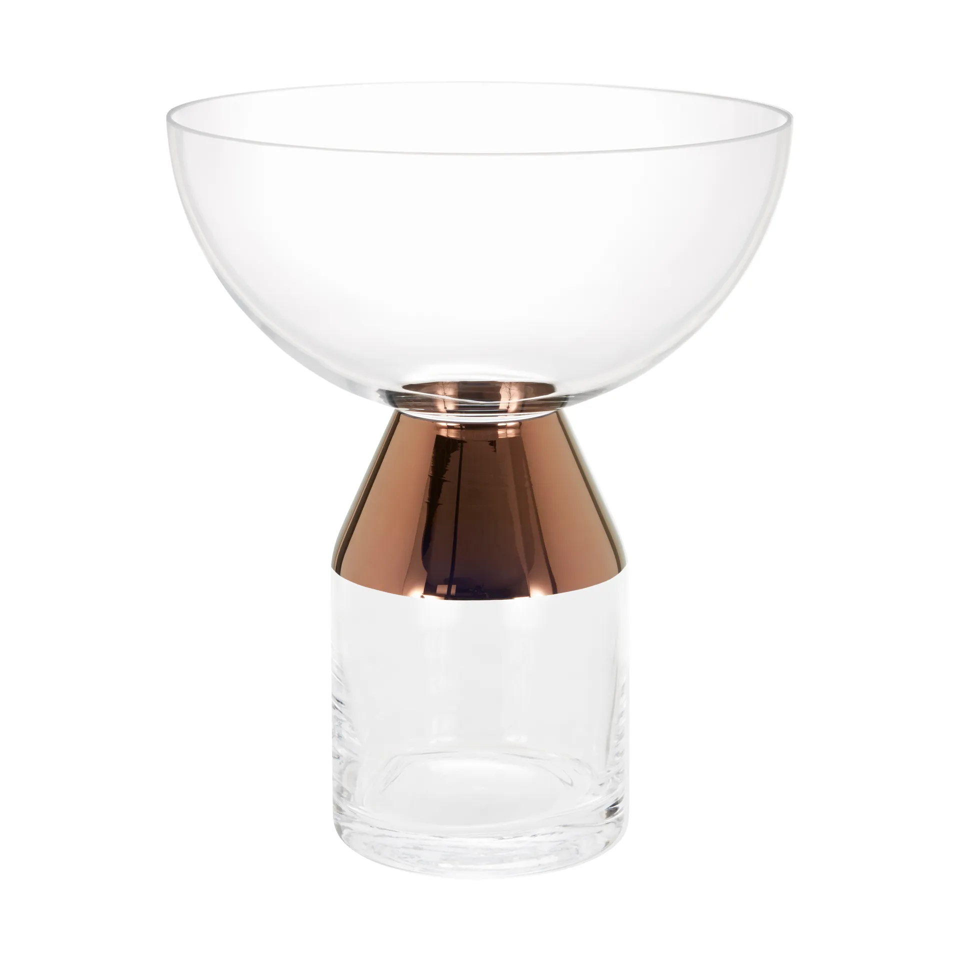 Tank vase large 36 cm, Clear-copper Tom Dixon