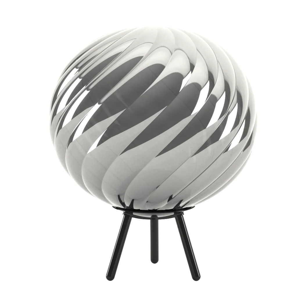 Whirl portable floor lamp, Silver-black Tom Dixon