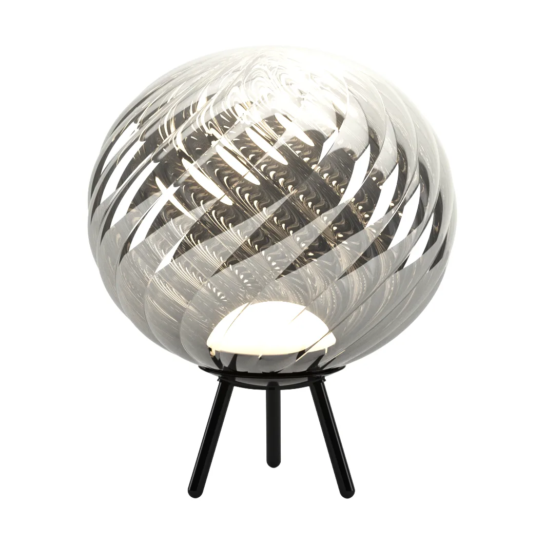 Whirl portable floor lamp, Silver-black Tom Dixon