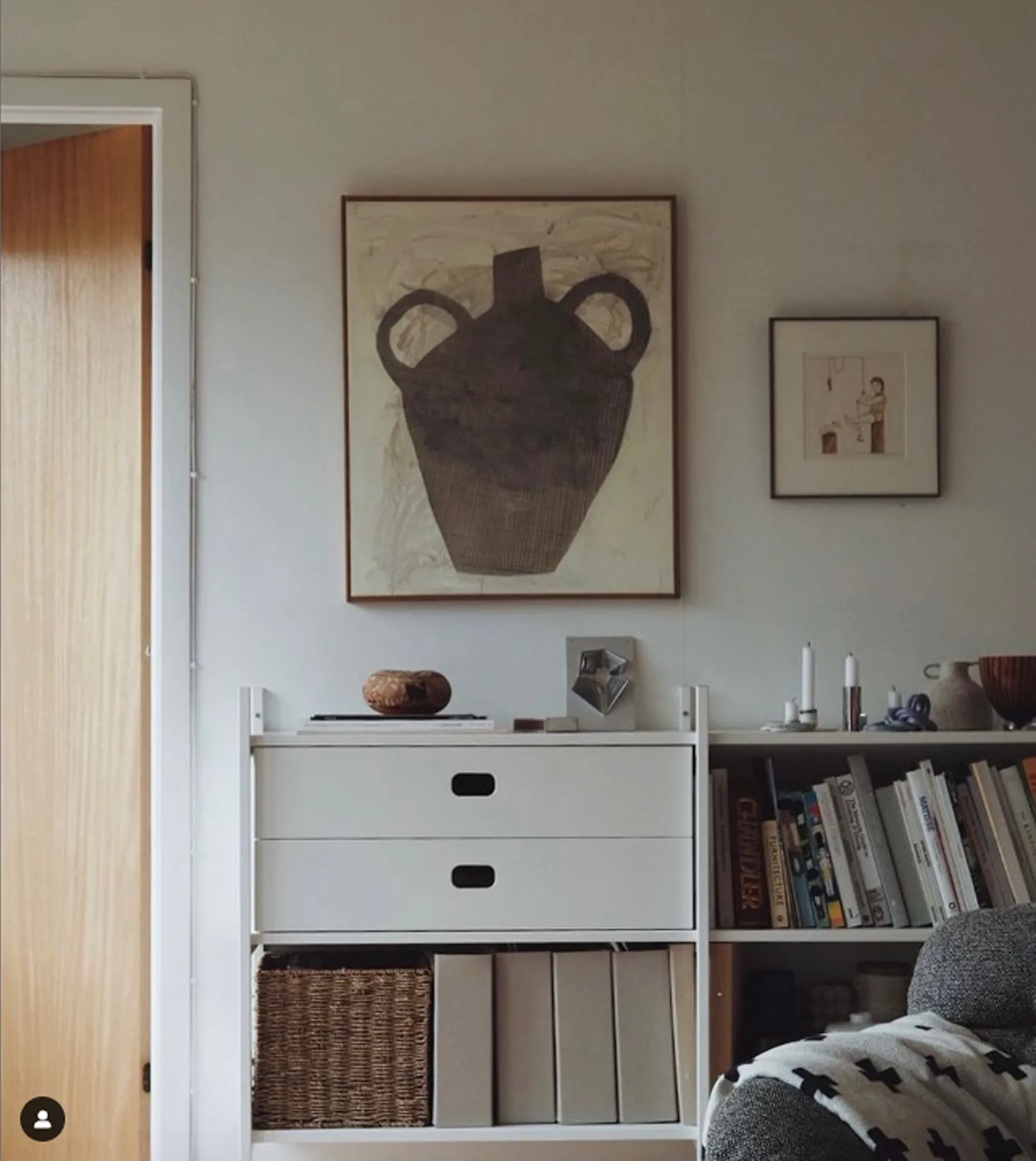 Portal bookcase small, White, 201 cm,  TÔNN furniture