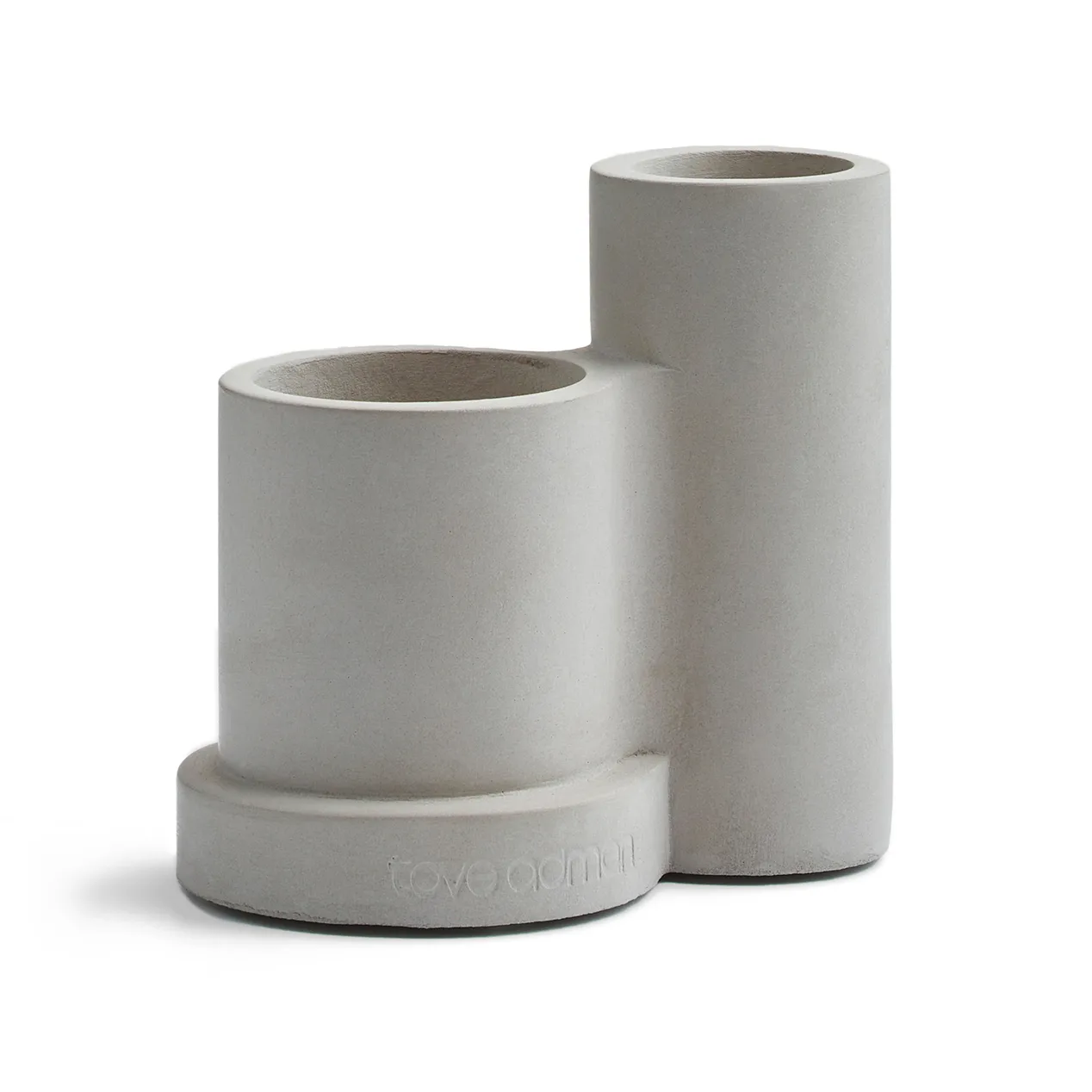 Smile toothbrush holder 7.5x11 cm, grey Tove Adman