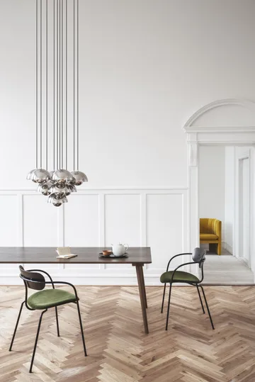 Flowerpot VP1 pendant lamp - polished steel - &Tradition