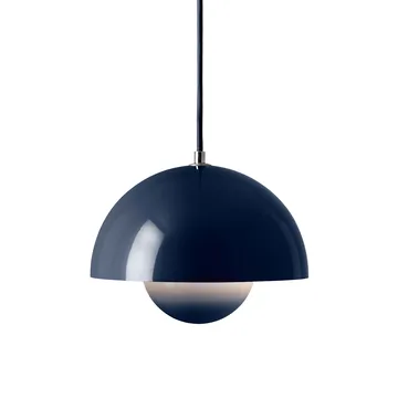 Flowerpot VP1 pendant lamp - Steel blue - &Tradition