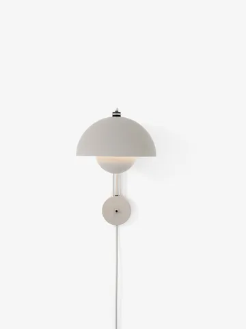 Flowerpot VP8 wall lamp - Matte light-grey - &Tradition