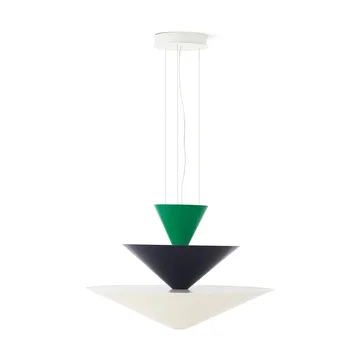 Gio LN15 pendant lamp Ø92 cm - Signal green-deep blue-ecru - &Tradition