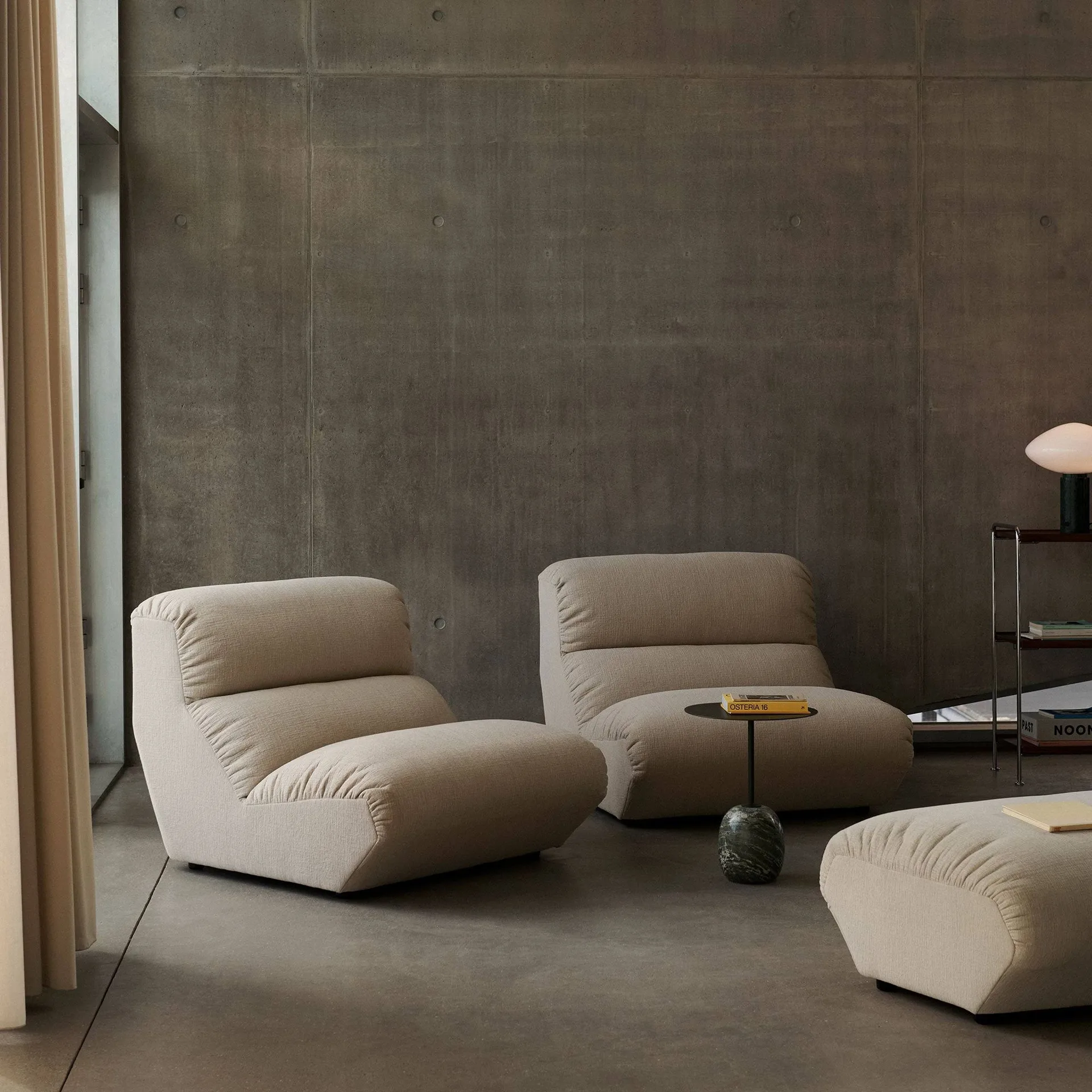 Hi Lo AV56 pouffe, Mylla 0971 &Tradition