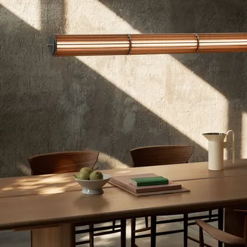 Numbra TY1 pendant lamp - Lacquered oak-tumbled aluminium - &Tradition
