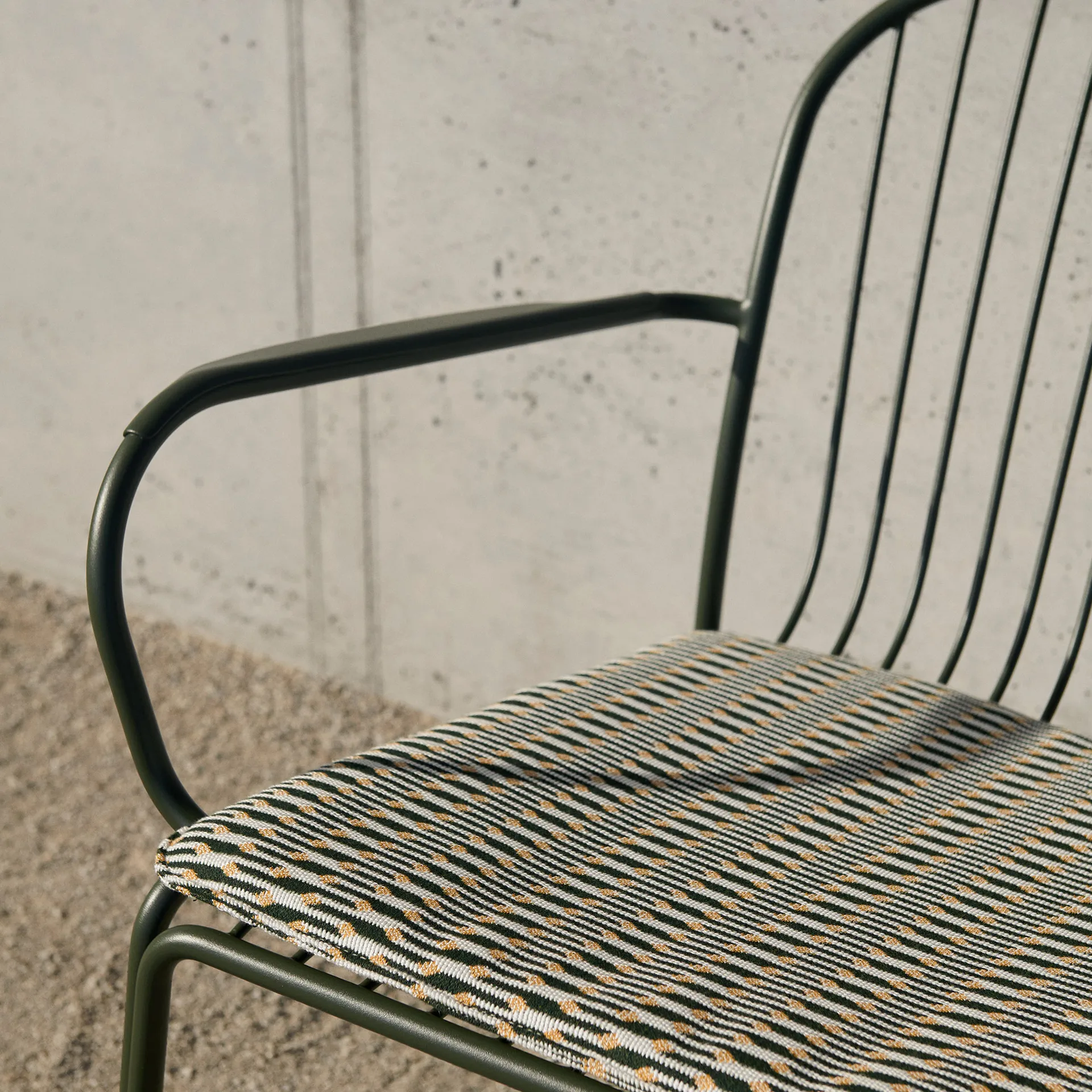 Thorvald chair SC94/SC95 seat pad, Sunbrella Marquetry Bora &Tradition