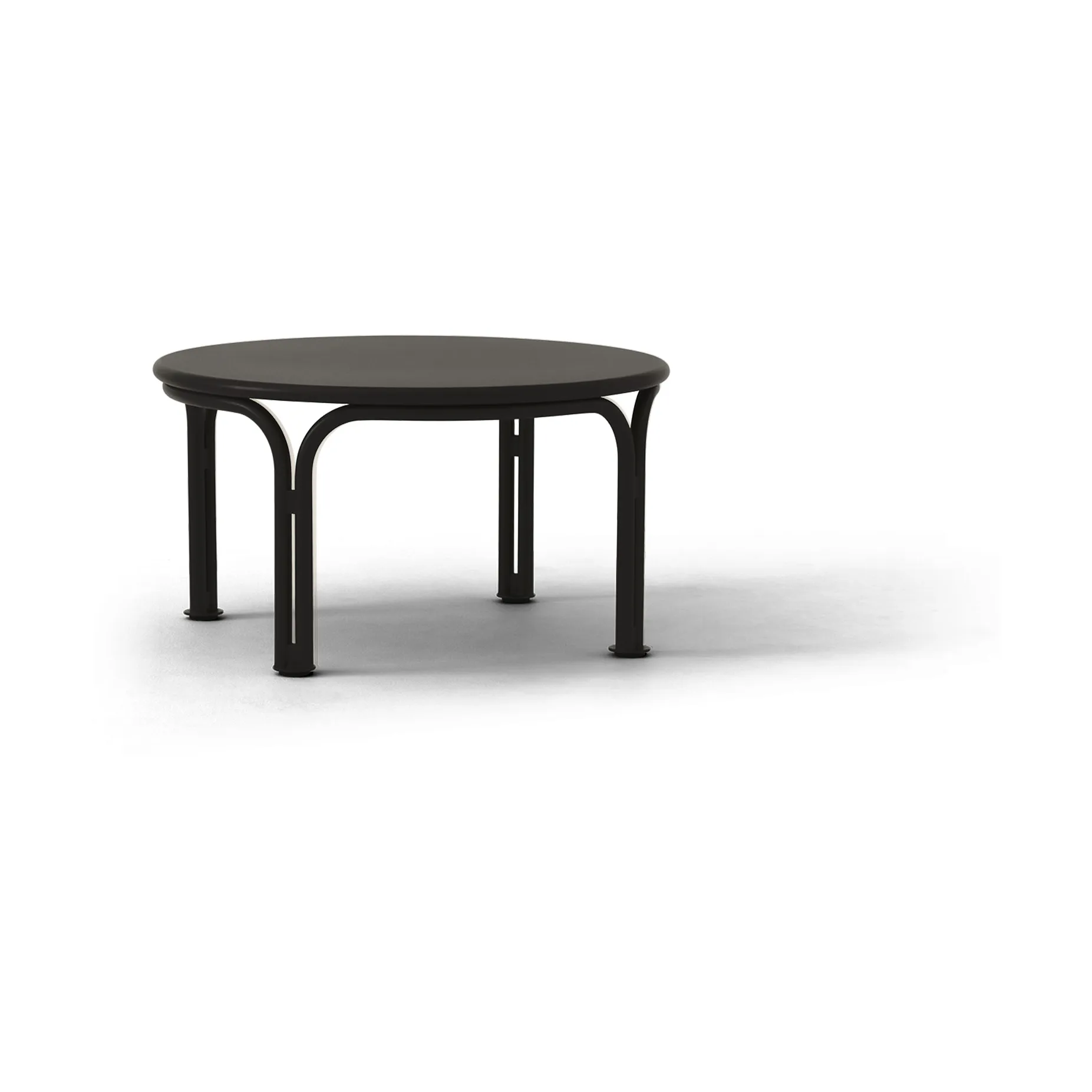 Thorvald SC108 coffee table, Warm black, Ø70 cm &Tradition