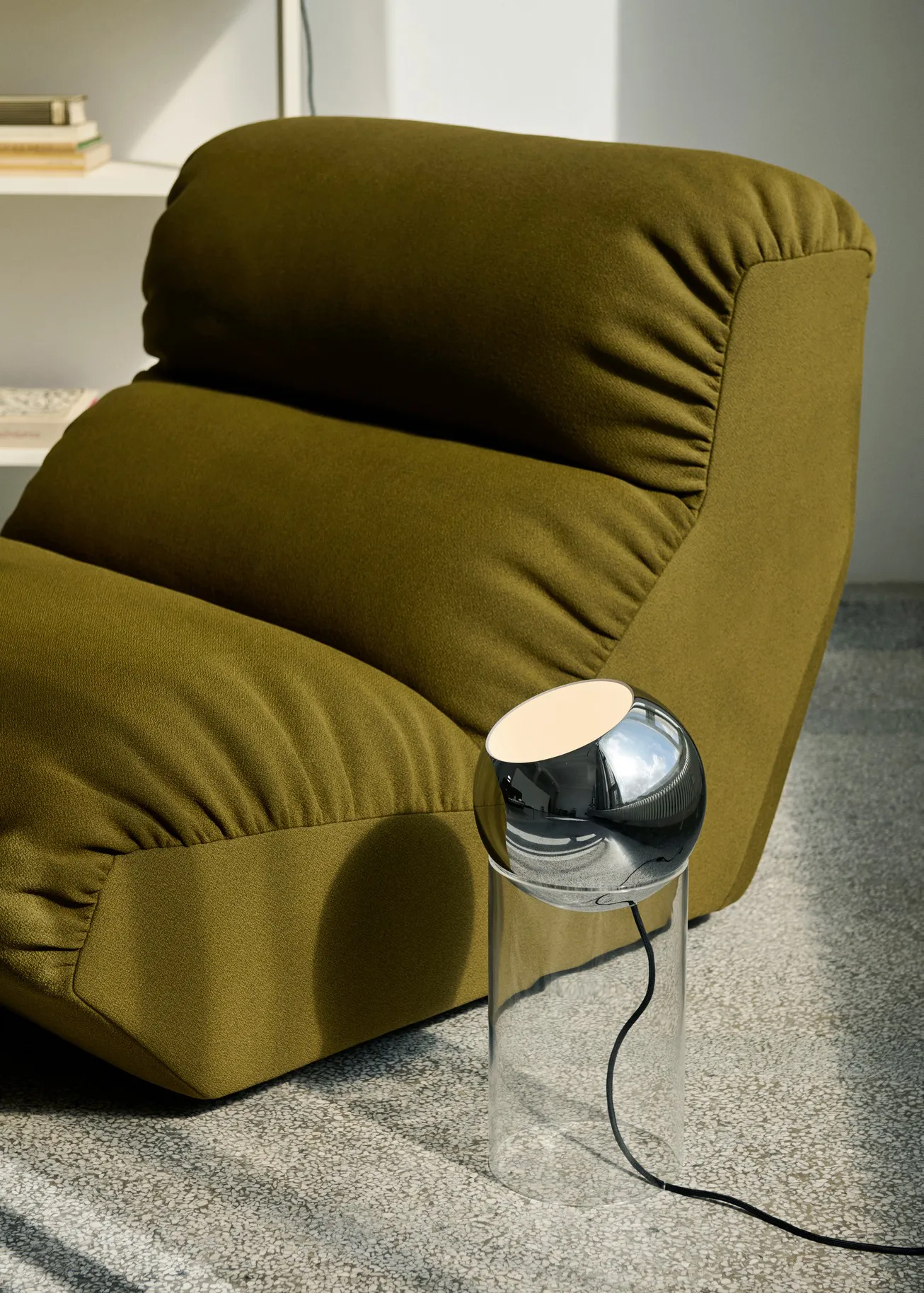 Topan VP14 floor lamp 46,5 cm, Clear-chrome plated &Tradition