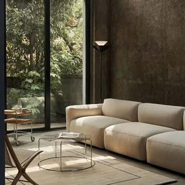 Wire VP17 coffee table - Stainless steel, Ø74x36 cm - &Tradition